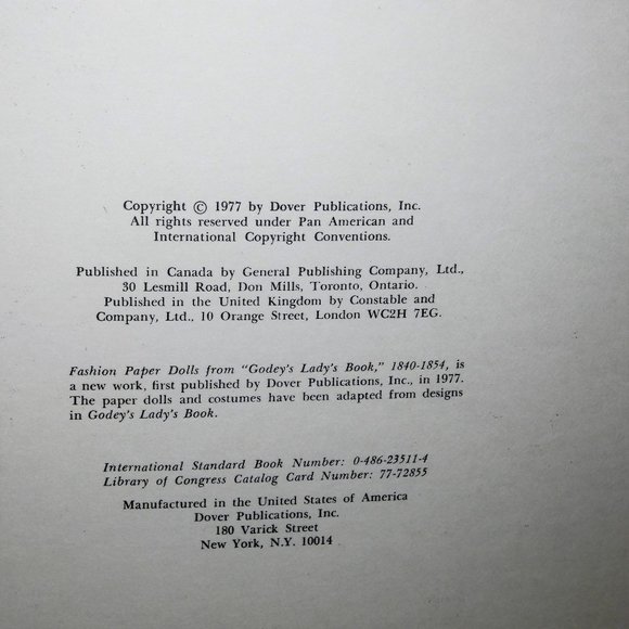 Vintage Fashion Paper Dolls from Godey's Lady's Book - Picture 4 of 5